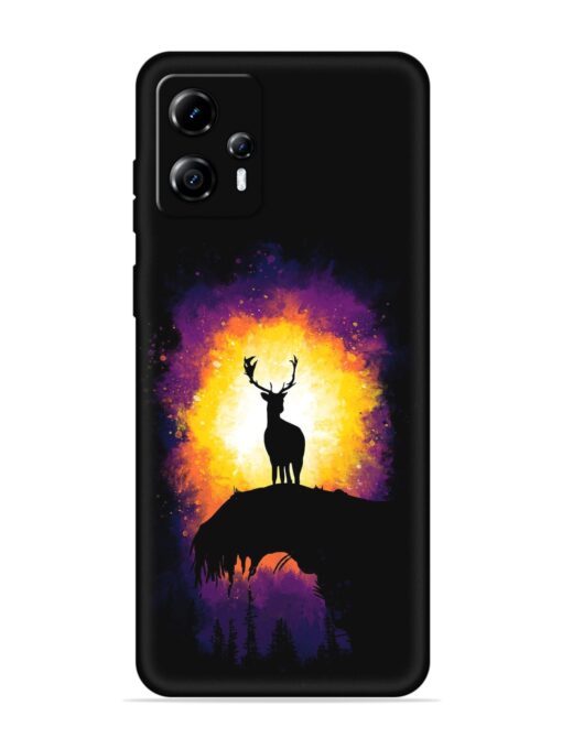 Elk Animal Art Embossed Soft Silicone Case for Motorola Moto G13 Zapvi