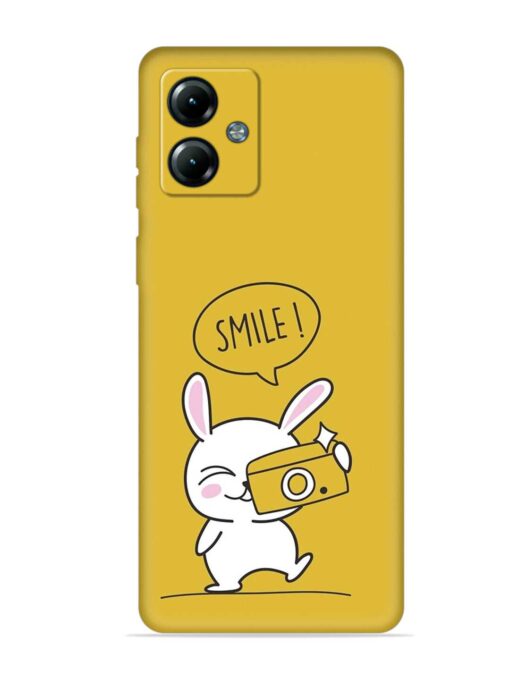 Hey Smile Please Embossed Soft Silicone Case for Motorola Moto G14 Zapvi