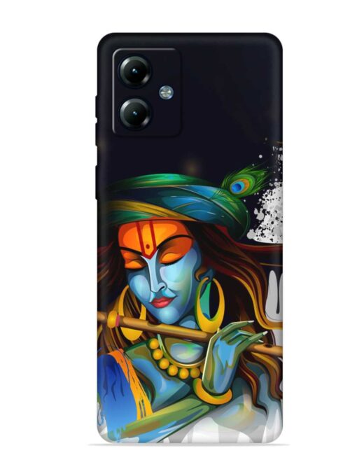 Krishna Art Embossed Soft Silicone Case for Motorola Moto G14 Zapvi