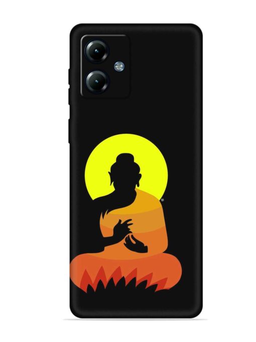 Buddha Art Black Embossed Soft Silicone Case for Motorola Moto G14 Zapvi