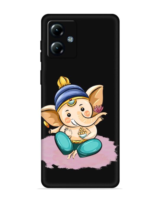 Bal Ganesh Vector Art Embossed Soft Silicone Case for Motorola Moto G14 Zapvi