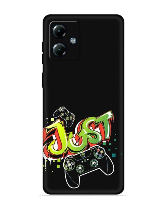 Graffiti Gamepad Illustration Embossed Soft Silicone Case for Motorola Moto G14 Zapvi