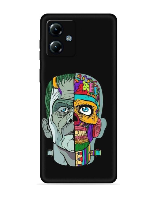 Men Vs Skull Embossed Soft Silicone Case for Motorola Moto G14 Zapvi