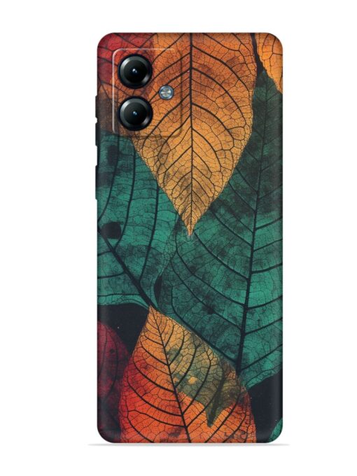 Leaves Artwork Embossed Soft Silicone Case for Motorola Moto G14 Zapvi