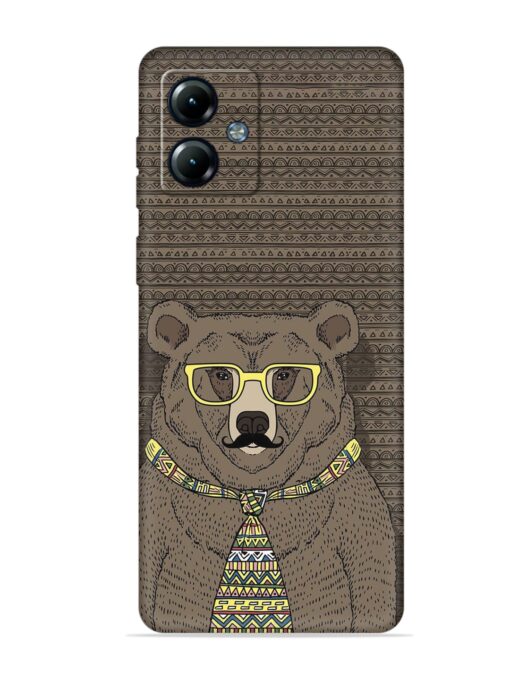 Grizzly Bear Embossed Soft Silicone Case for Motorola Moto G14 Zapvi