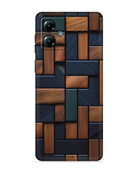 Wooden Background Cubes Embossed Soft Silicone Case for Motorola Moto G14 Zapvi