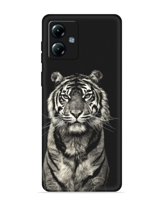 Tiger Art Embossed Soft Silicone Case for Motorola Moto G14 Zapvi