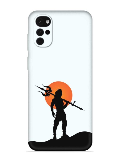 Lord Mahadev Trendy Embossed Soft Silicone Case for Motorola Moto G22