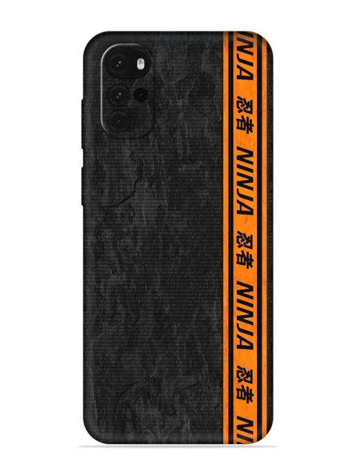 Ninja Srtips Embossed Soft Silicone Case for Motorola Moto G22 Zapvi