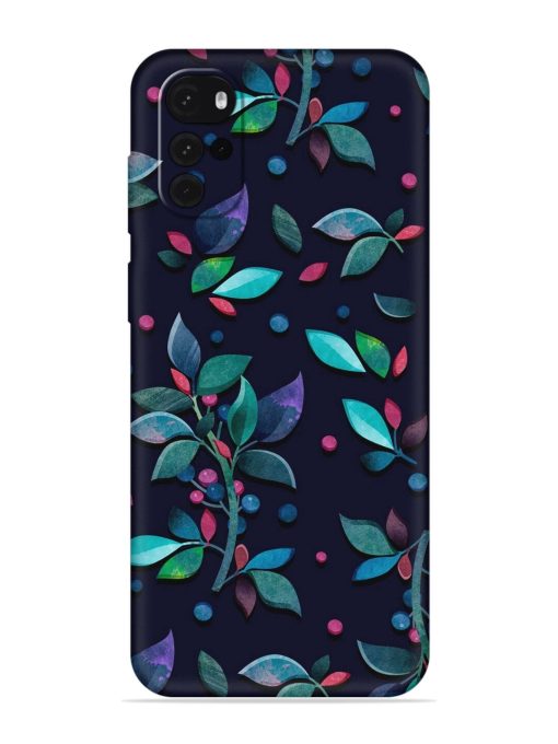 Decorative Watercolor Flower Embossed Soft Silicone Case for Motorola Moto G22 Zapvi