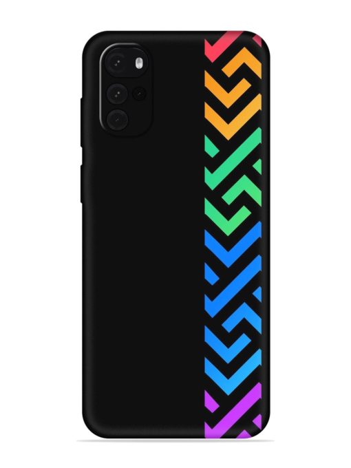 Colorshape Stripes Embossed Soft Silicone Case for Motorola Moto G22 Zapvi