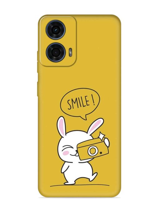 Hey Smile Please Embossed Soft Silicone Case for Motorola Moto G24 Power