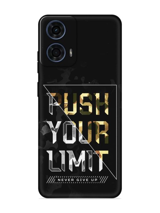 Push Your Limits Embossed Soft Silicone Case for Motorola Moto G24 Power