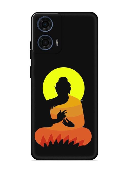 Buddha Art Black Embossed Soft Silicone Case for Motorola Moto G24 Power