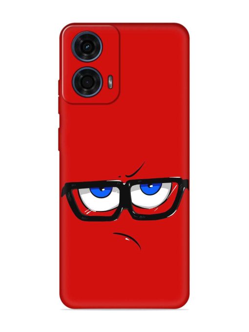 Rad Angry Face Embossed Soft Silicone Case for Motorola Moto G24 Power