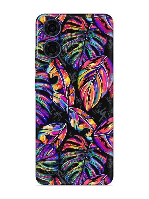 Tropical Seamless Vector Embossed Soft Silicone Case for Motorola Moto G24 Power Zapvi