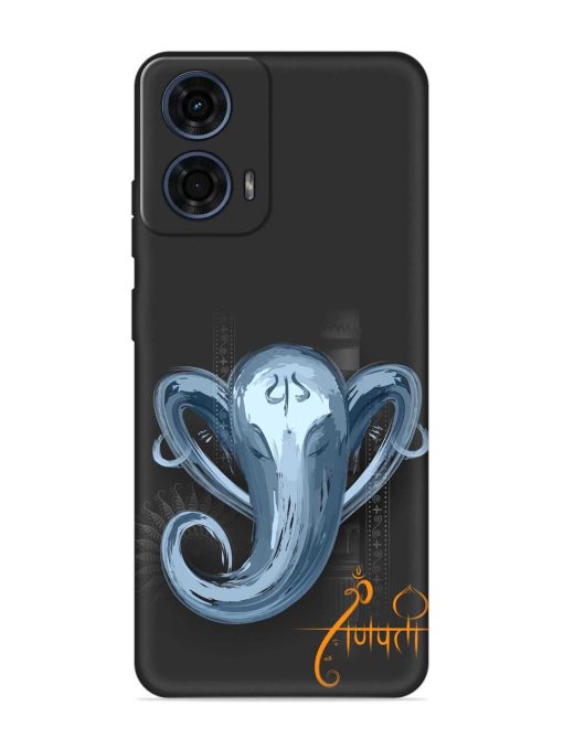 Illustration Lord Ganpati Embossed Soft Silicone Case for Motorola Moto G24 Power