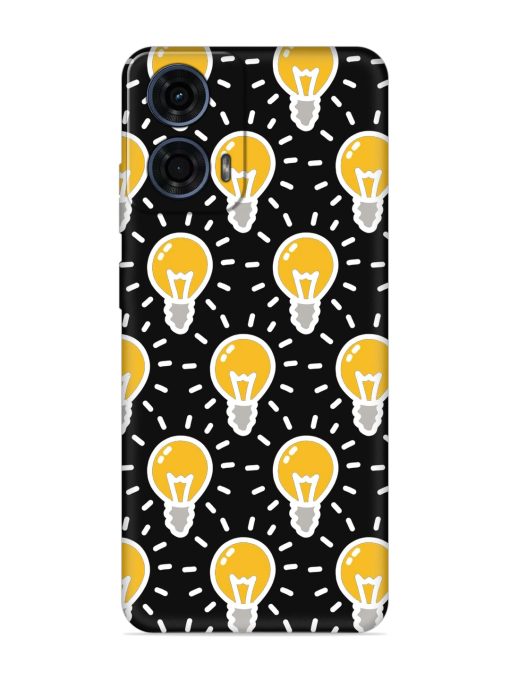 Light Bulb Seamless Embossed Soft Silicone Case for Motorola Moto G24 Power Zapvi