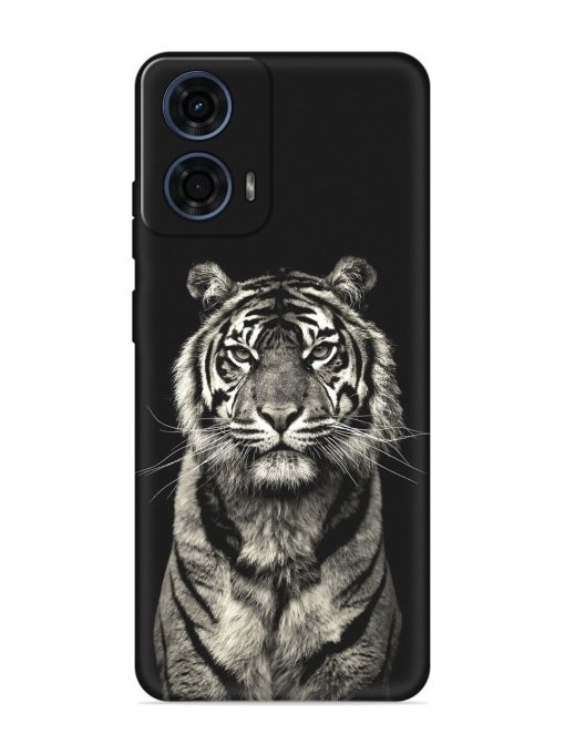 Tiger Art Embossed Soft Silicone Case for Motorola Moto G24 Power