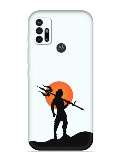 Lord Mahadev Trendy Embossed Soft Silicone Case for Motorola Moto G30