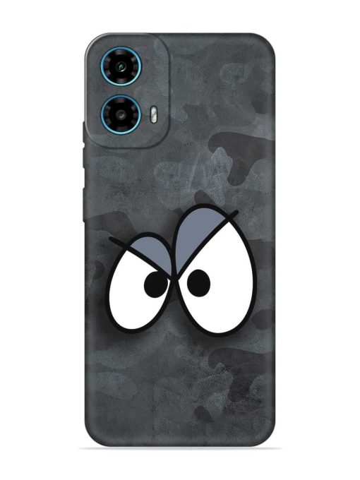 Big Eyes Night Mode Embossed Soft Silicone Case for Motorola Moto G34 (5G)