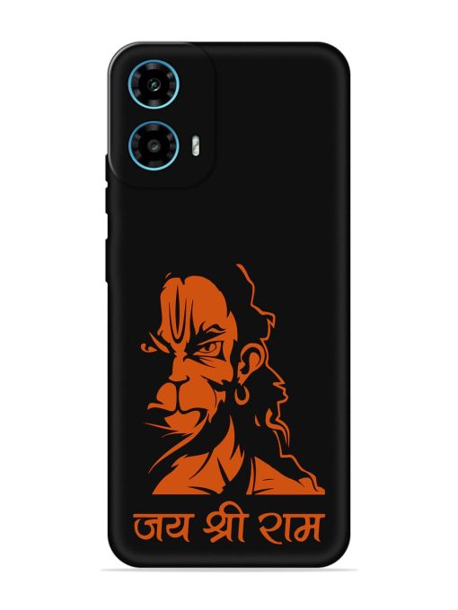 Angry Hanuman Embossed Soft Silicone Case for Motorola Moto G34 (5G) Zapvi