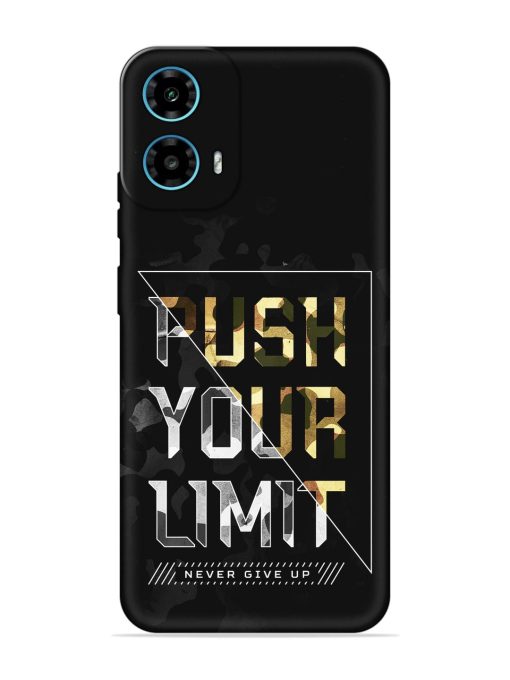 Push Your Limits Embossed Soft Silicone Case for Motorola Moto G34 (5G)