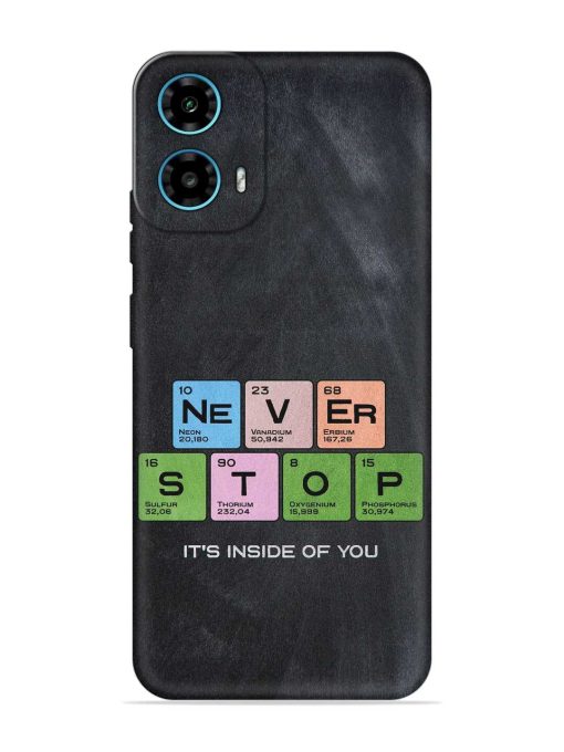 Never Stop It'S Inside Of You Embossed Soft Silicone Case for Motorola Moto G34 (5G)