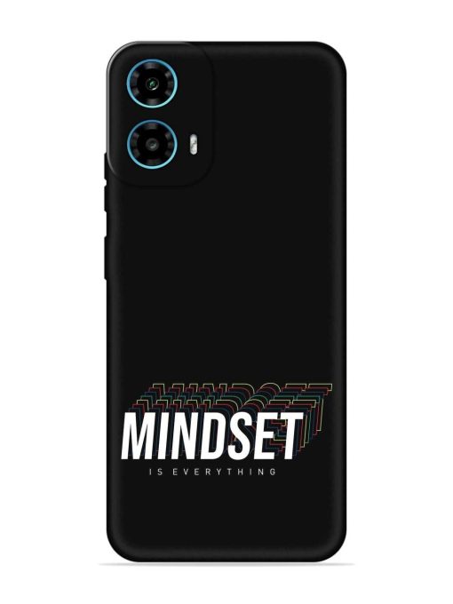 Mindset Everything Slogan Embossed Soft Silicone Case for Motorola Moto G34 (5G)