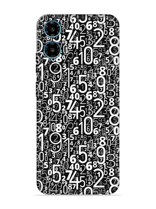 Many Numbers Different Embossed Soft Silicone Case for Motorola Moto G34 (5G)