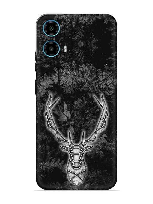 Ancient Deer Embossed Soft Silicone Case for Motorola Moto G34 (5G) Zapvi