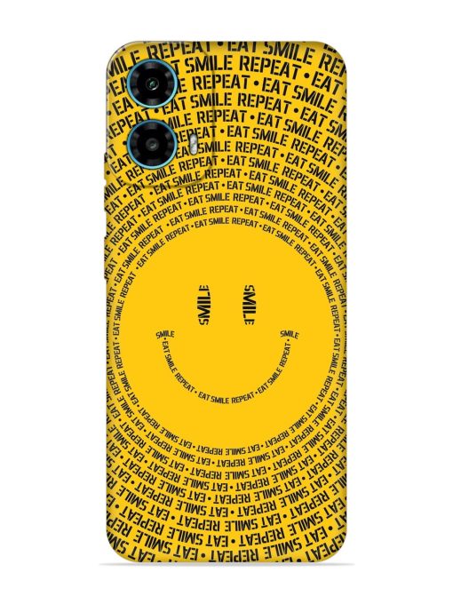 Smiley Embossed Soft Silicone Case for Motorola Moto G34 (5G)