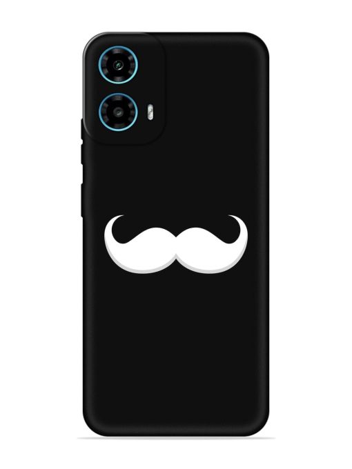 Mustache Vector Embossed Soft Silicone Case for Motorola Moto G34 (5G)