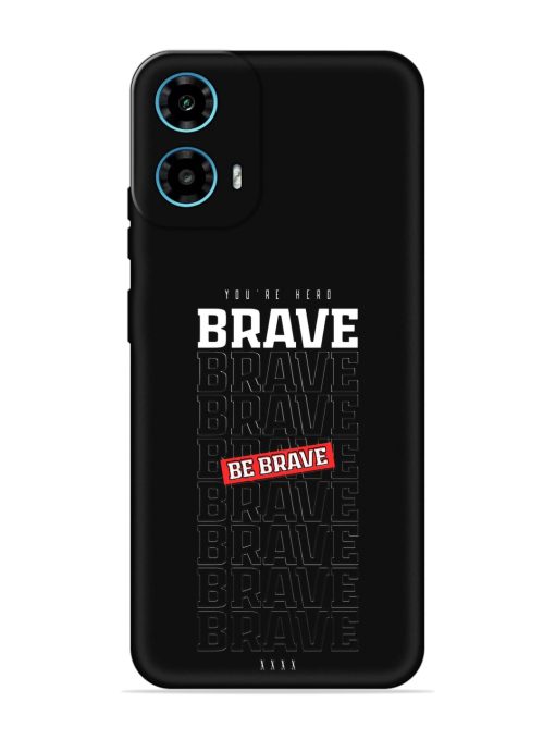 Be Brave Embossed Soft Silicone Case for Motorola Moto G34 (5G)