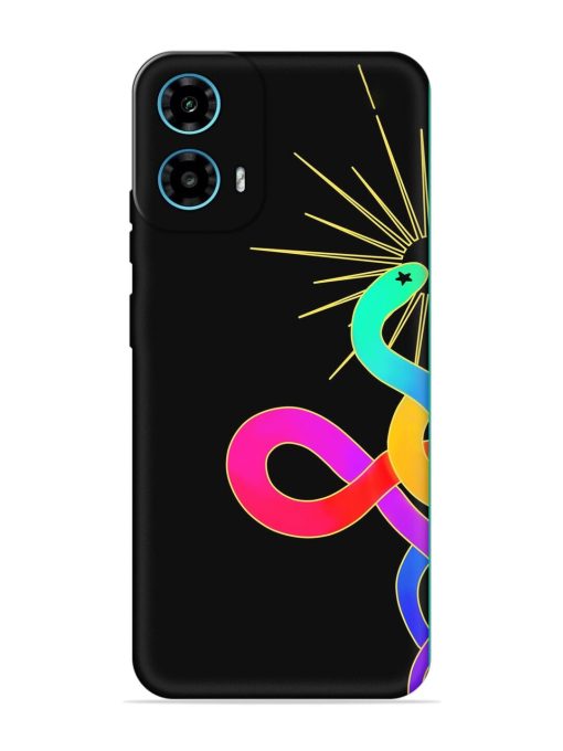 Art Geometric Abstraction Embossed Soft Silicone Case for Motorola Moto G34 (5G)