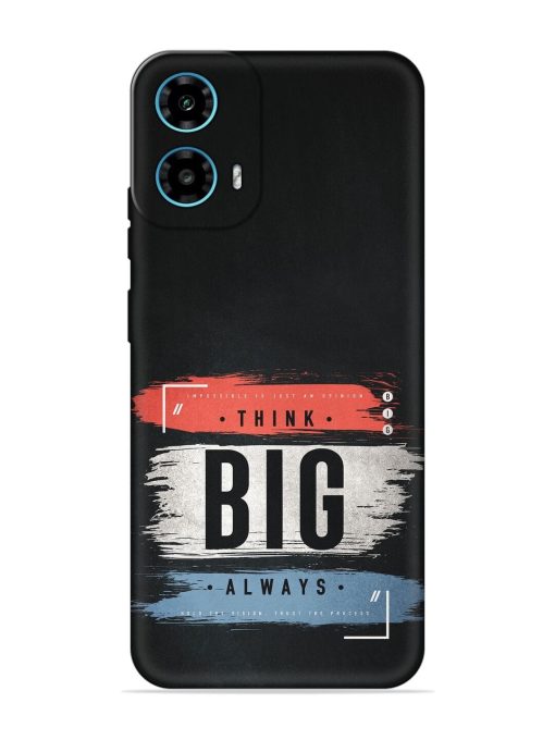 Think Big Always Embossed Soft Silicone Case for Motorola Moto G34 (5G)