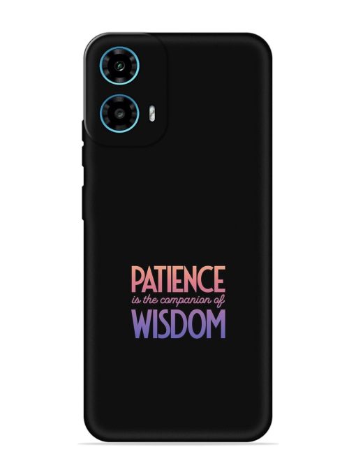 Patience Is The Embossed Soft Silicone Case for Motorola Moto G34 (5G)