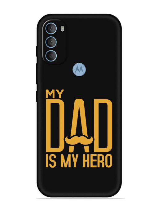 My Dad Is My Hero Embossed Soft Silicone Case for Motorola Moto G40 Fusion Zapvi