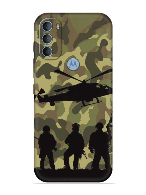 Army Heros Embossed Soft Silicone Case for Motorola Moto G40 Fusion Zapvi