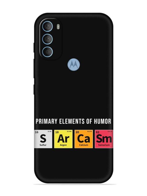 Primary Elements Humor Embossed Soft Silicone Case for Motorola Moto G40 Fusion