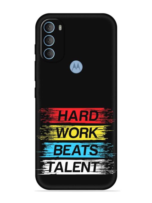 Hard Work Beats Embossed Soft Silicone Case for Motorola Moto G40 Fusion Zapvi