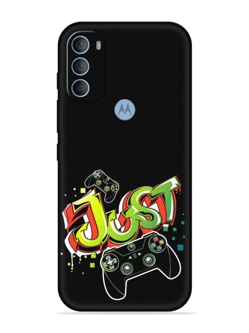 Graffiti Gamepad Illustration Embossed Soft Silicone Case for Motorola Moto G40 Fusion Zapvi