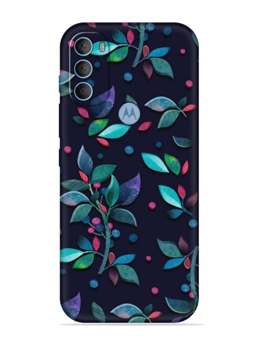 Decorative Watercolor Flower Embossed Soft Silicone Case for Motorola Moto G40 Fusion Zapvi