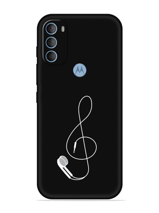 Music Earphone Vector Embossed Soft Silicone Case for Motorola Moto G40 Fusion Zapvi