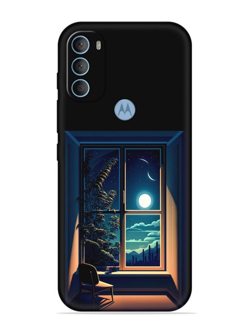 Night View At Window Embossed Soft Silicone Case for Motorola Moto G40 Fusion Zapvi