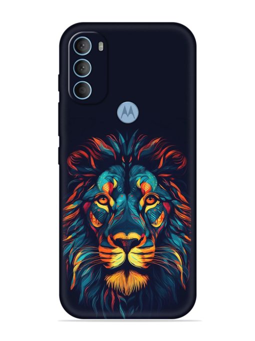 Colorful Lion Embossed Soft Silicone Case for Motorola Moto G40 Fusion Zapvi