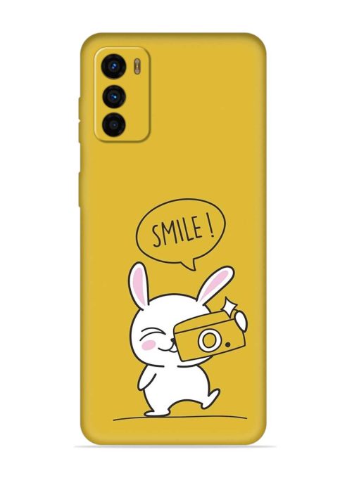 Hey Smile Please Embossed Soft Silicone Case for Motorola Moto G42 Zapvi