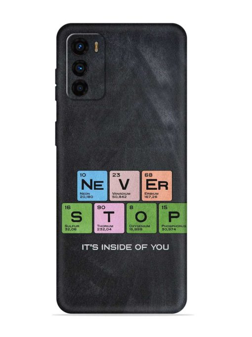 Never Stop It'S Inside Of You Embossed Soft Silicone Case for Motorola Moto G42 Zapvi