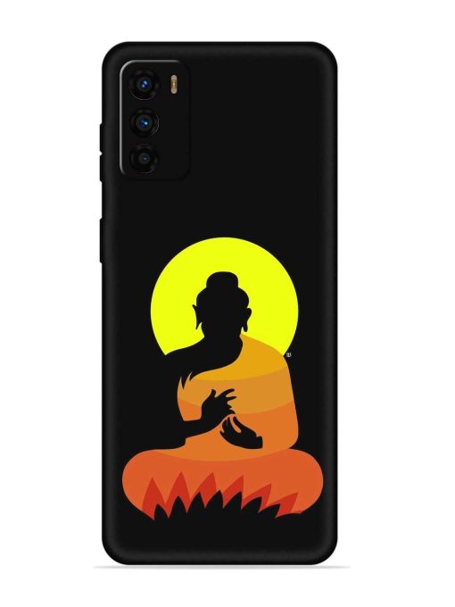 Buddha Art Black Embossed Soft Silicone Case for Motorola Moto G42 Zapvi