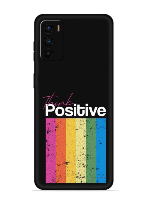 Think Positive Typography Embossed Soft Silicone Case for Motorola Moto G42 Zapvi